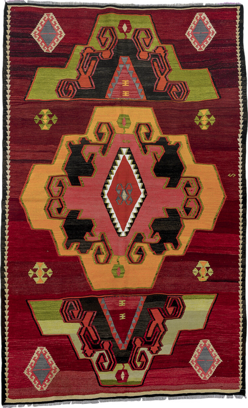 Vintage Kilim Area Rug (5' x 8')